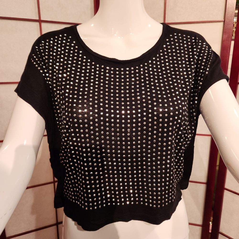 The Classic Black Rhinestone Top